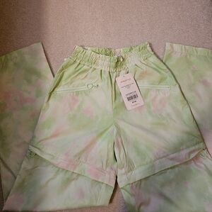 Fabletics Women's Kalani Convertible Track Pants Aloe Ethereal Color Size XXS